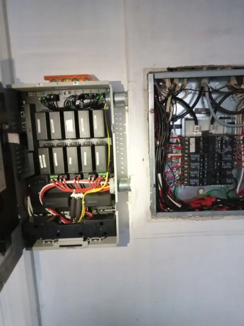 Electrical panel upgrade completed for Security Camera Wiring in Wheatfield